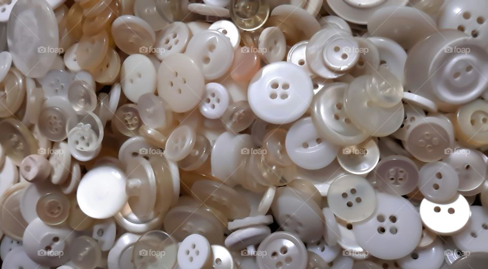 Buttons. white buttons