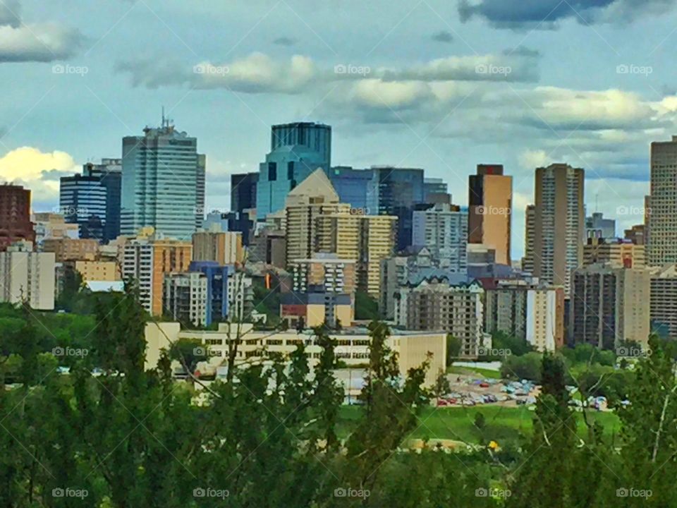 View of downtown Edmonton, Alberta, Canada