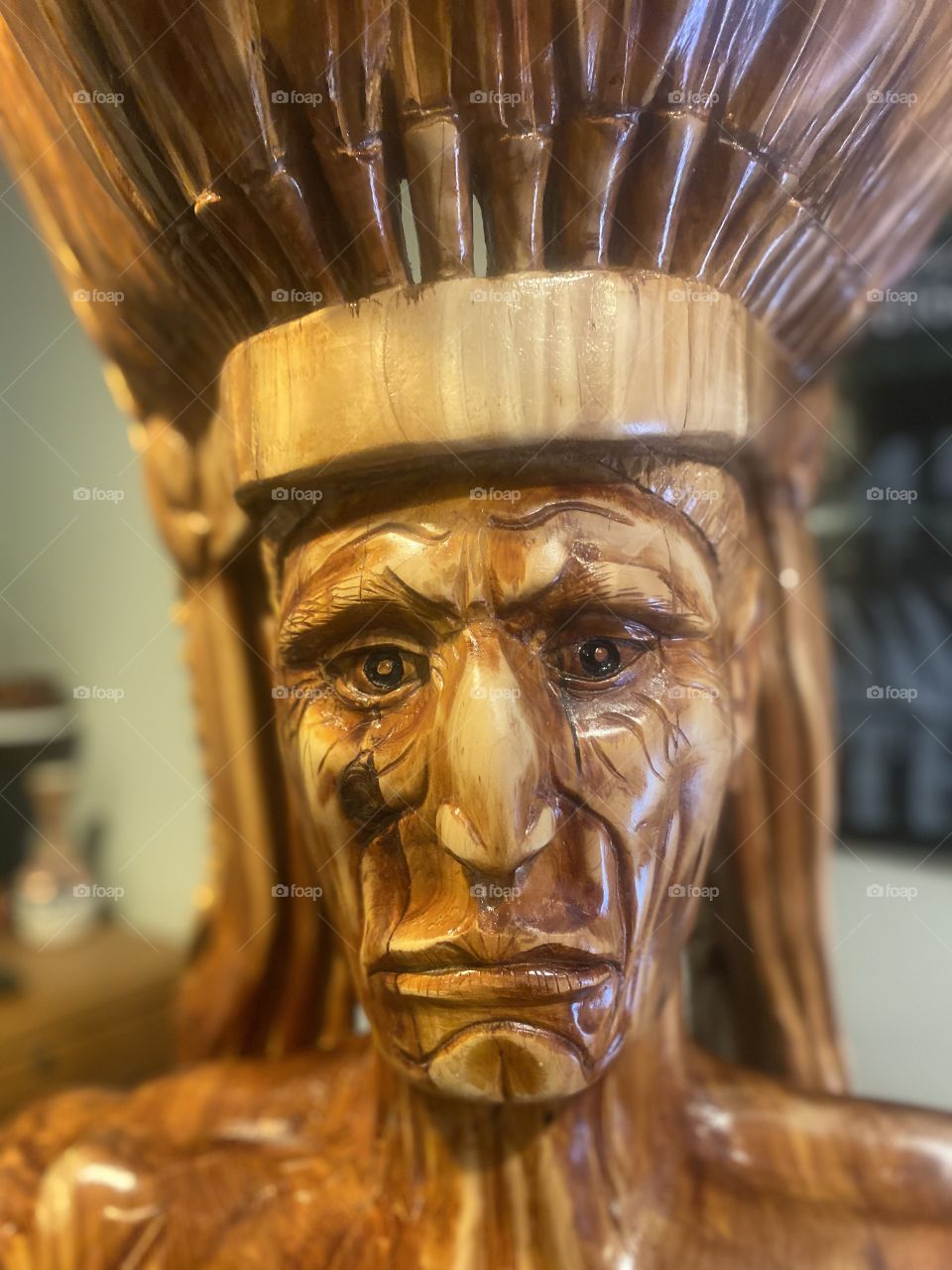 Carving chief hand made