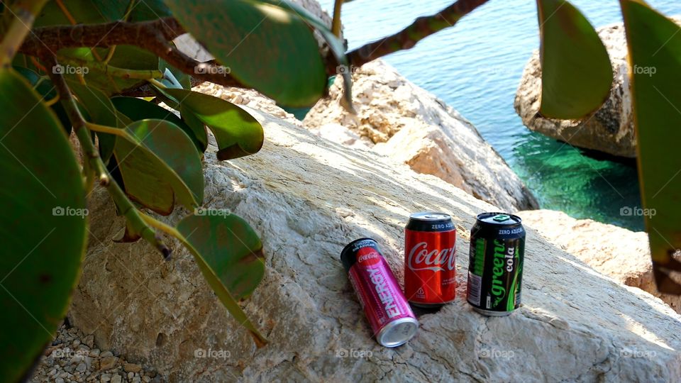 Coca-Cola#cokechallenge#rocks#sea#nature