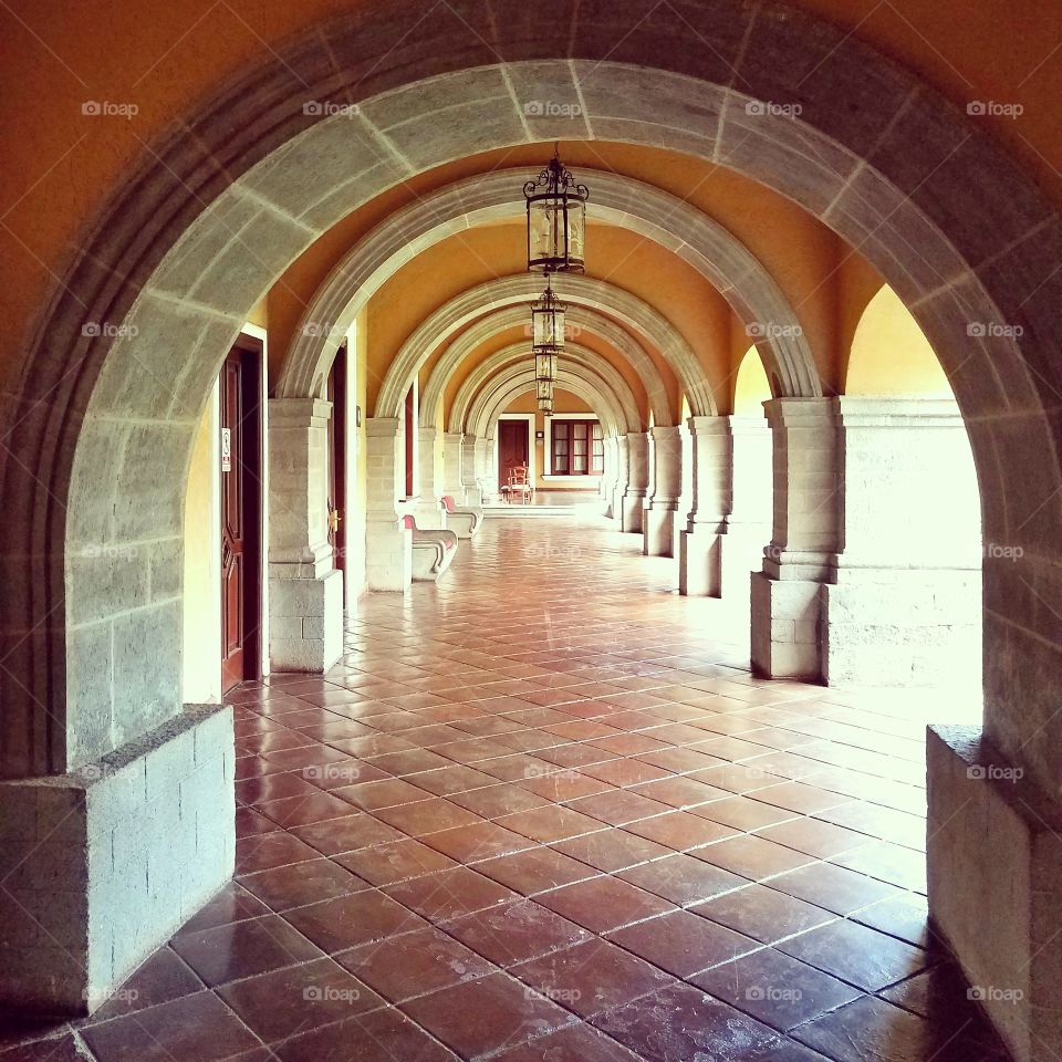 arches at a hacienda