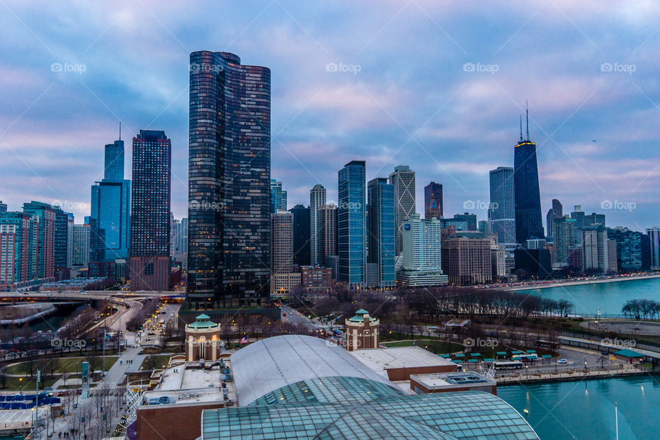 Above Navy Pier