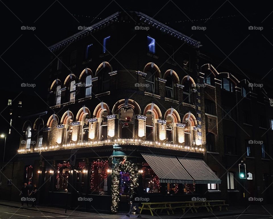 The corner pub, London