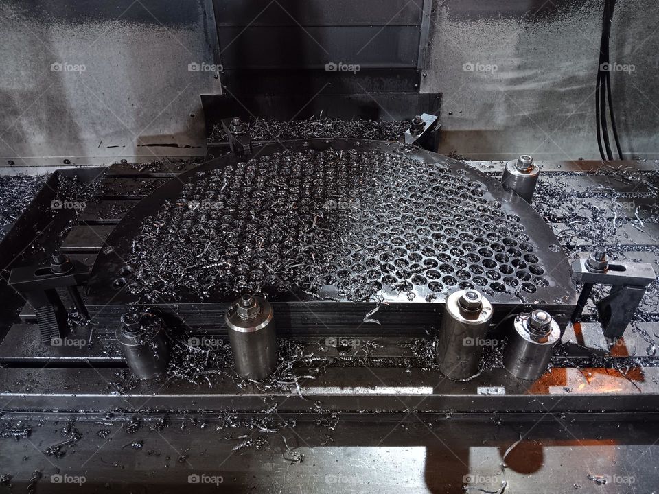 baffle plate drilling