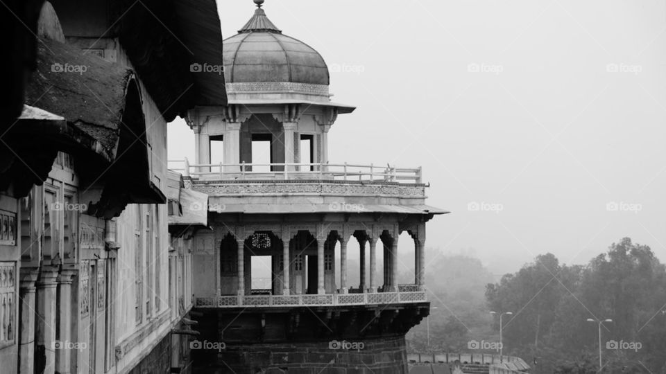 balcony india fort agra by namdarmd