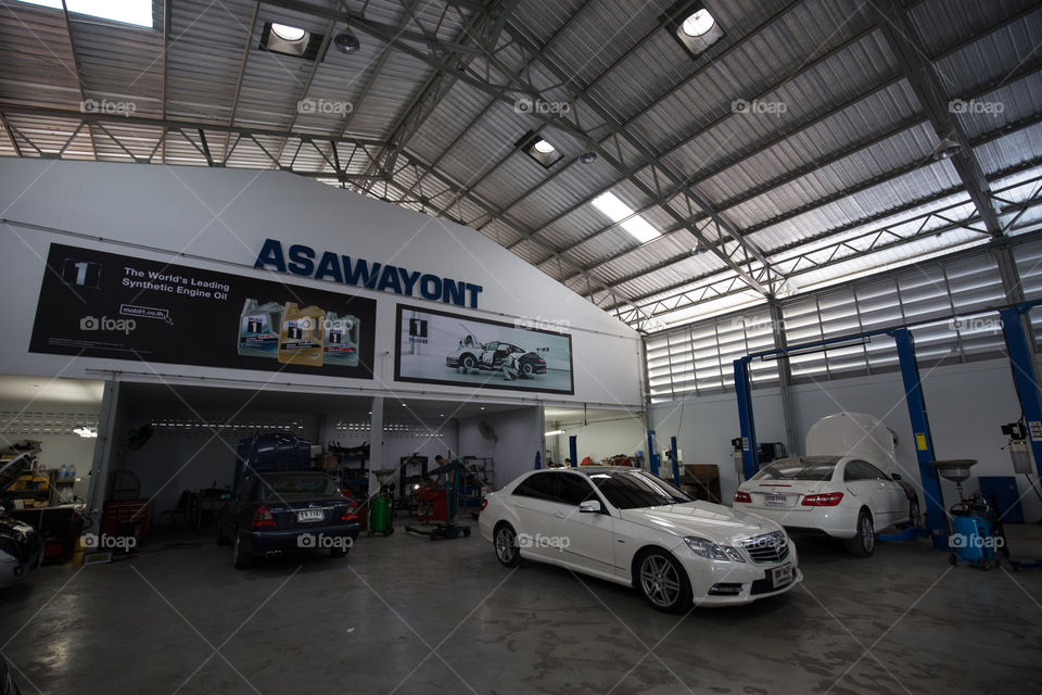 Inside the showroom 