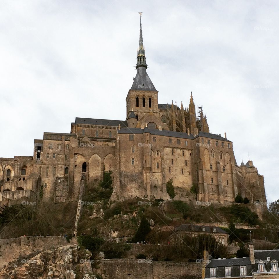 St Mont Michel Abby in Normandy France