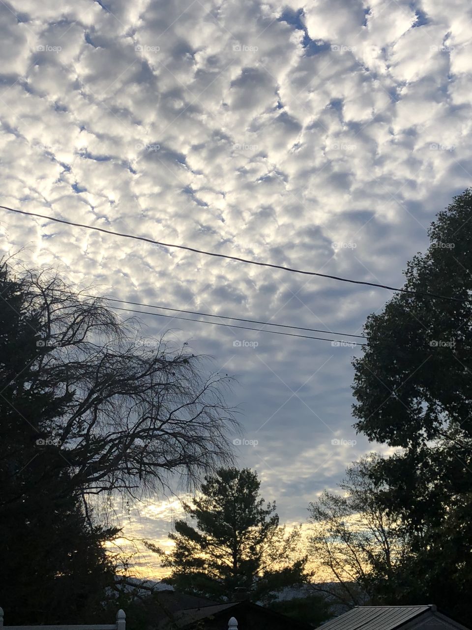 Sun Set Clouds in the Sky 