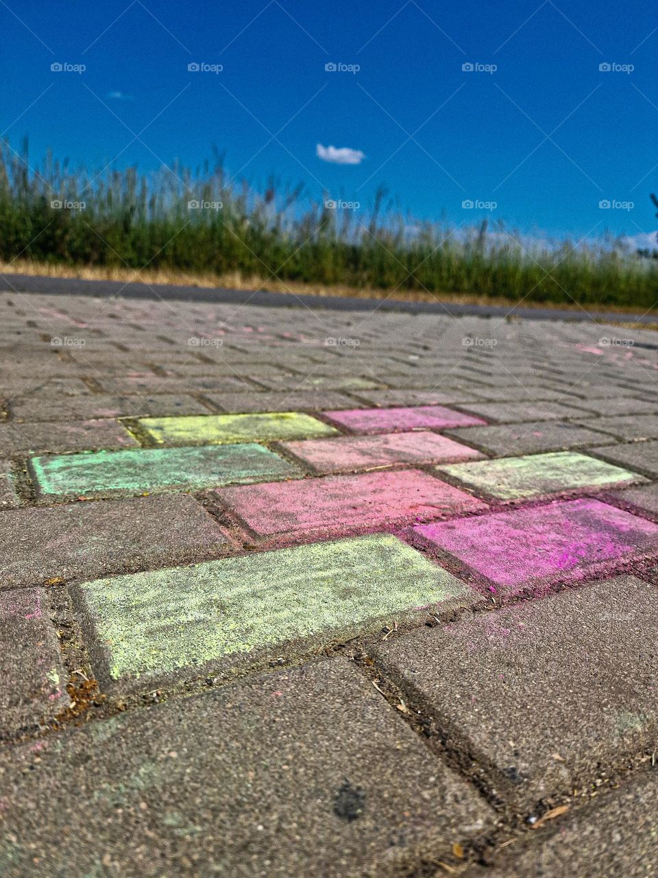 colorful pavement