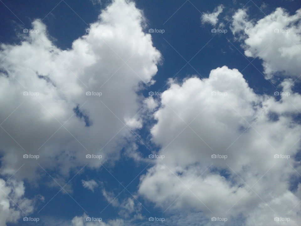 Blue sky and white clouds