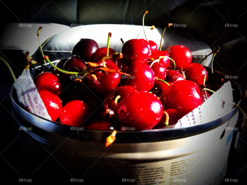 red cherry fruits romania by sergiulik