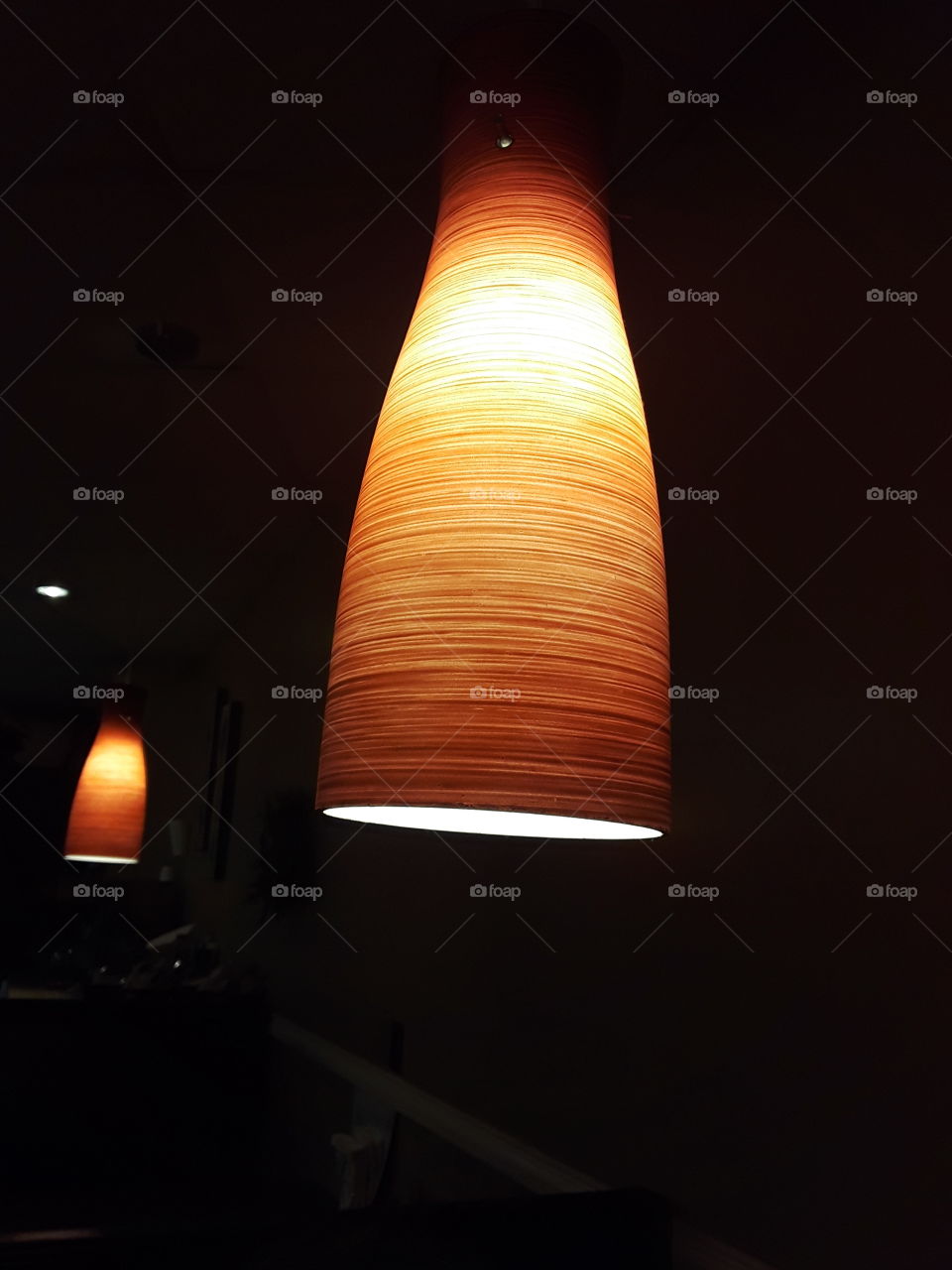 lamp in diner