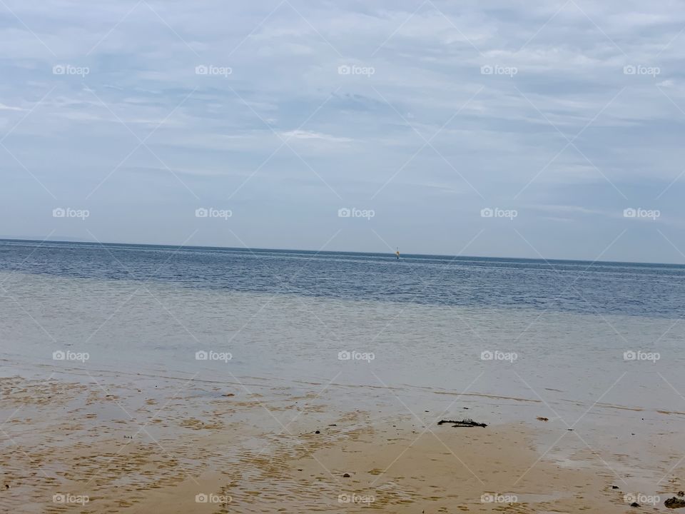 Summer mornings by the beach