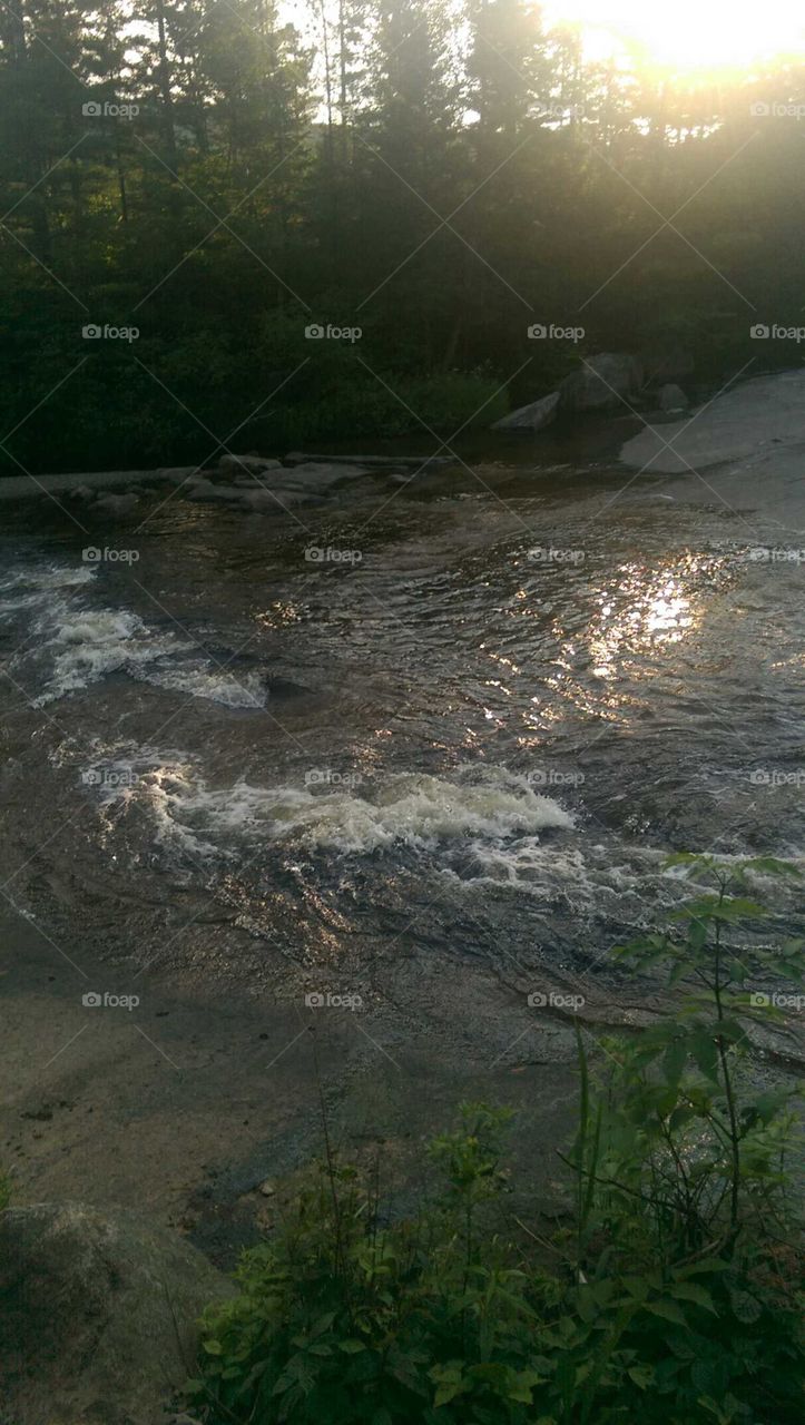 Rapid water at Baxter State Park.