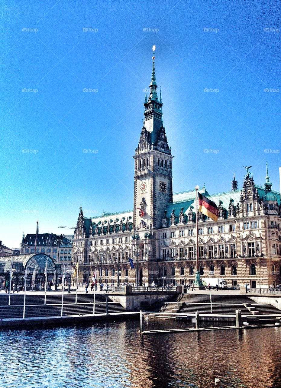 Rathausmarkt Hamburg. 