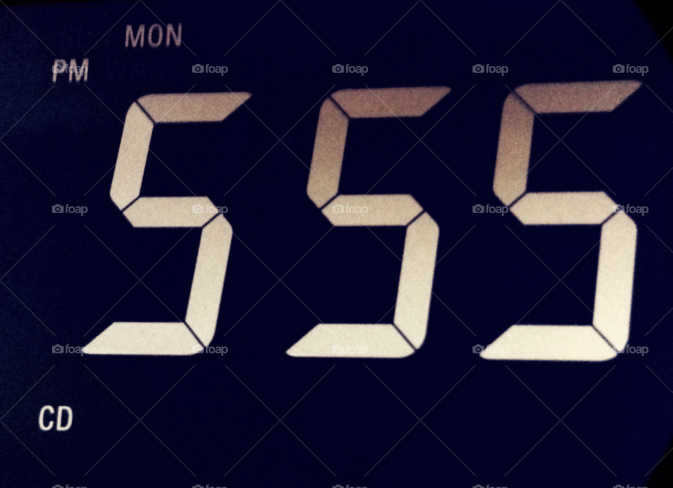 clock five time digital by jmsilva59