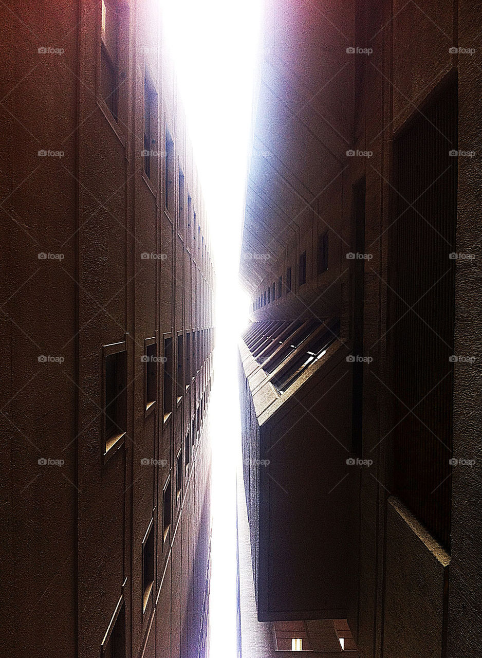 sky light shadow buildings by martinmartinfoxfox