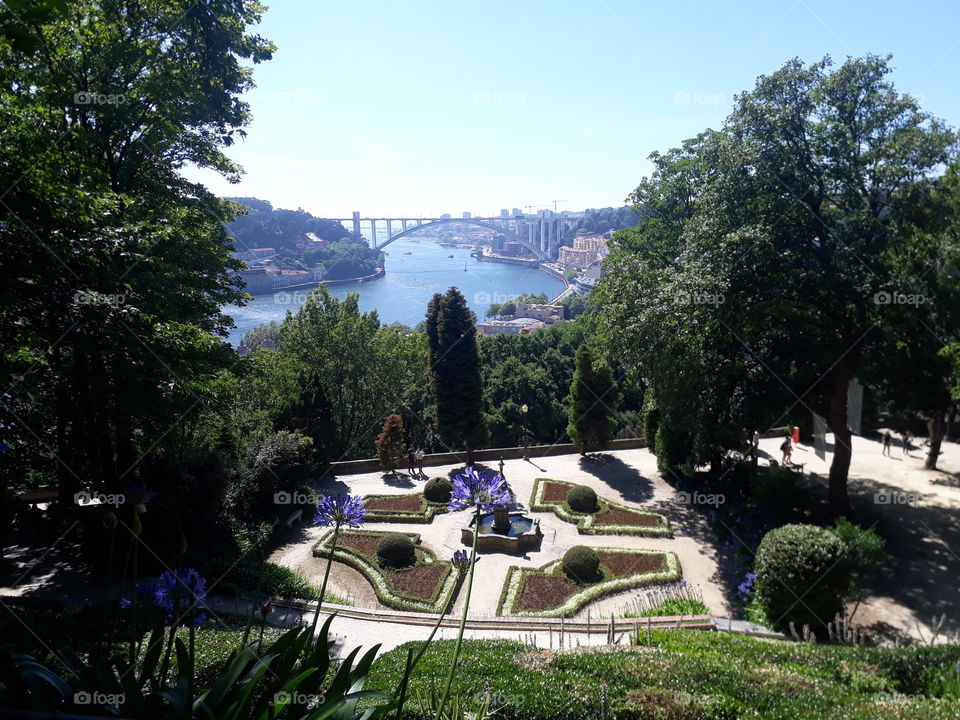 Jardim do Palácio de cristal... lugar lindo na cidade de Porto ( Portugal )