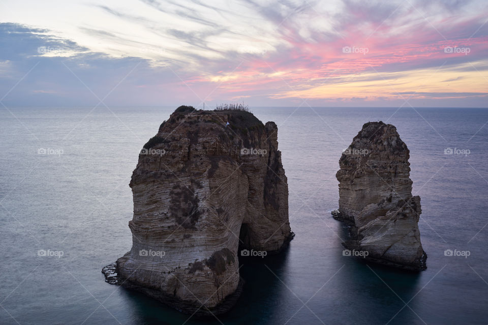 Rocks at sunset 