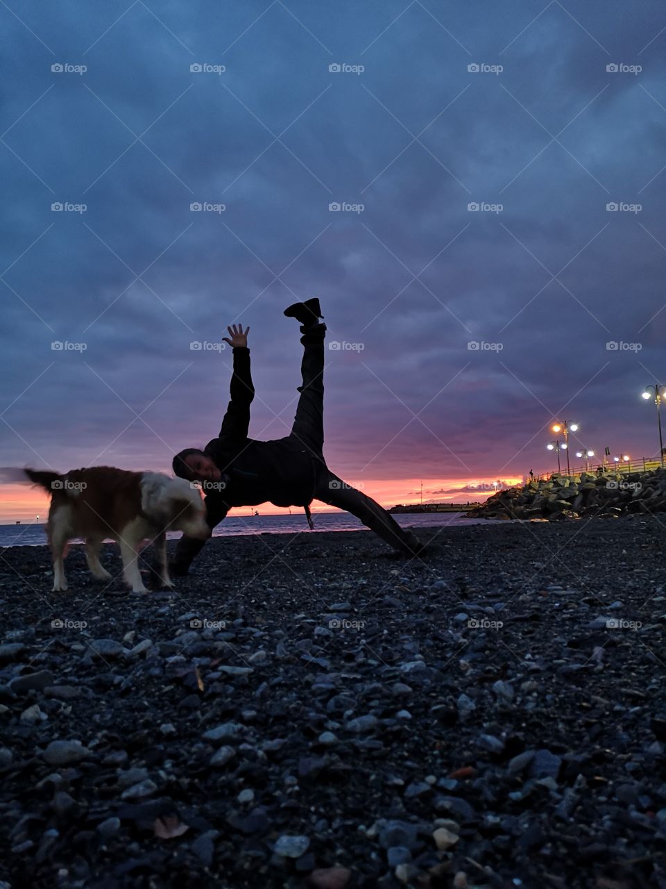 Yoga on the beach