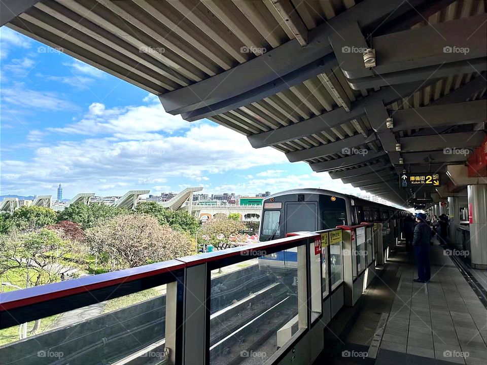 Train at the station