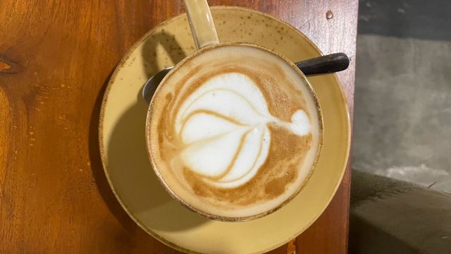 a glass of coffee