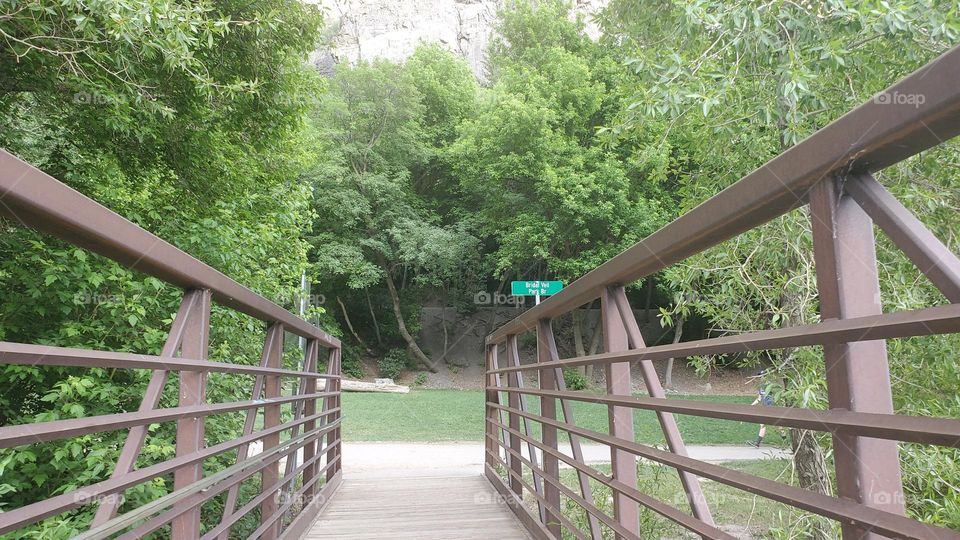 Pathway to a crossroad