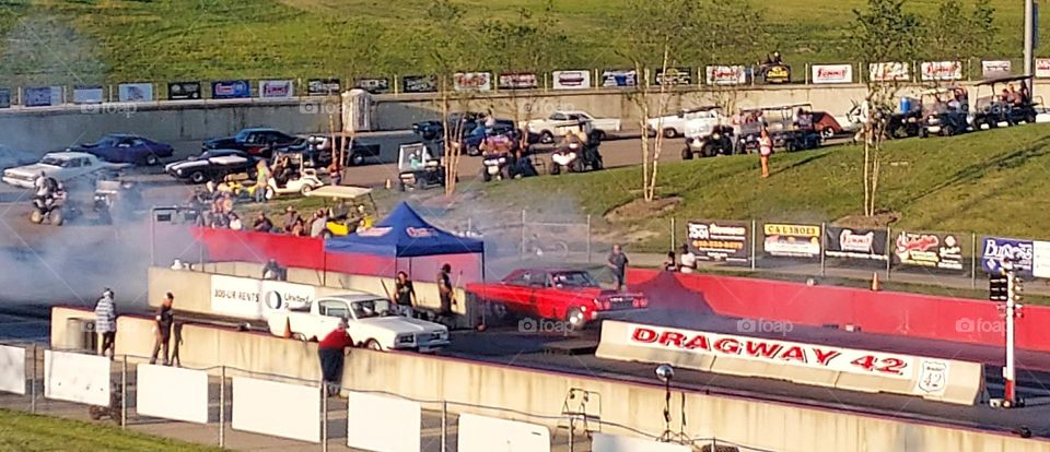 Drag Racing at Dragway 42 in West Salem Ohio