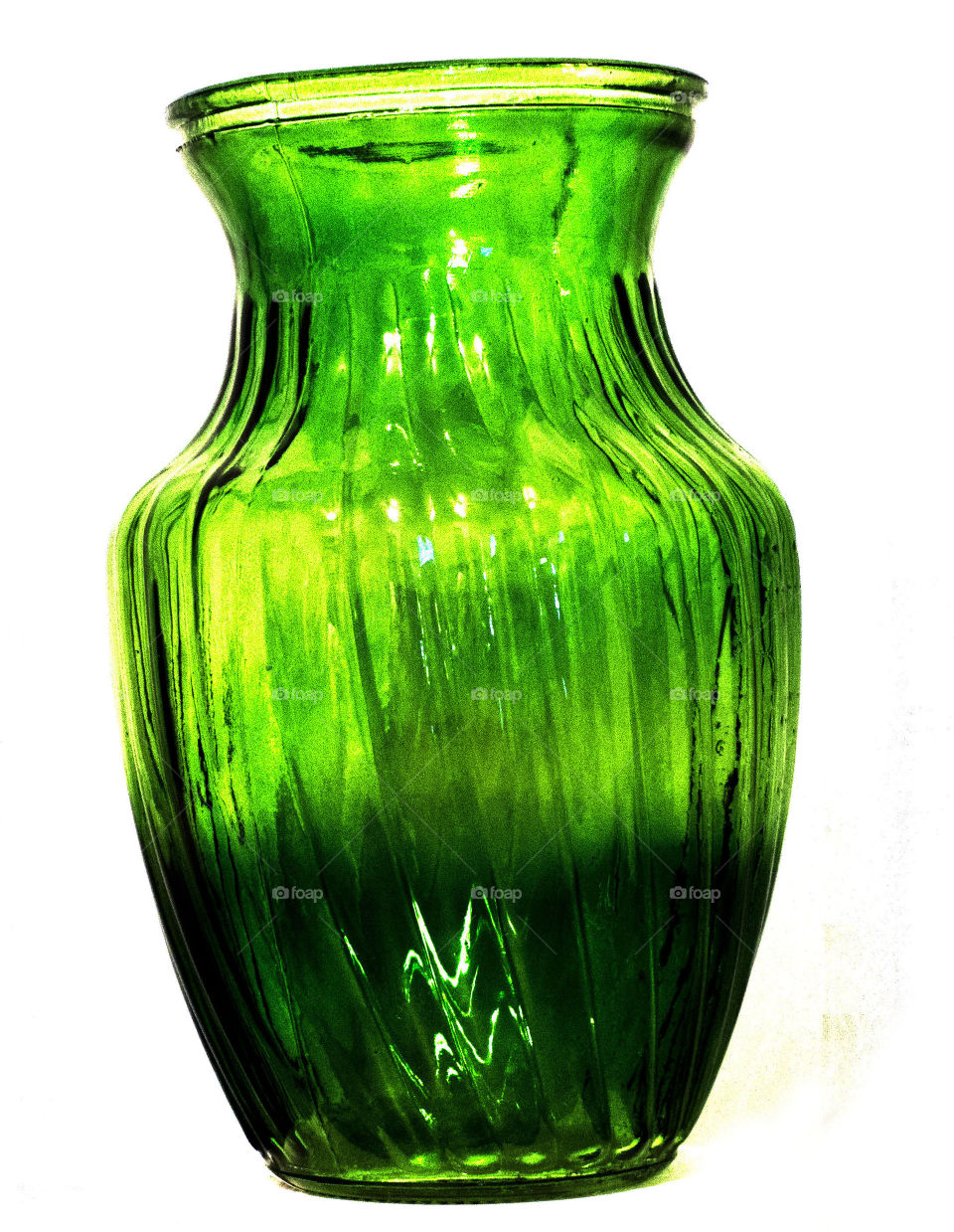 Green vase