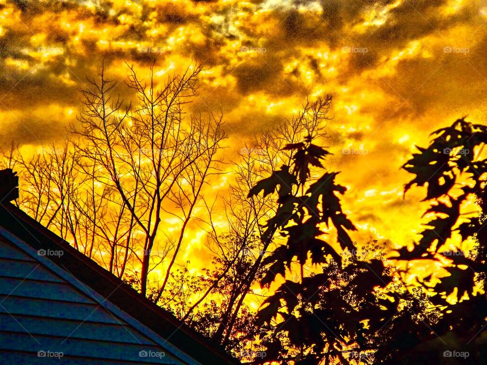 Sunset view in Indiana 