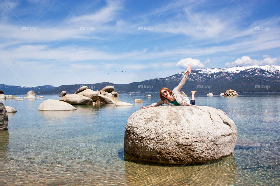 Goofing off in Tahoe 