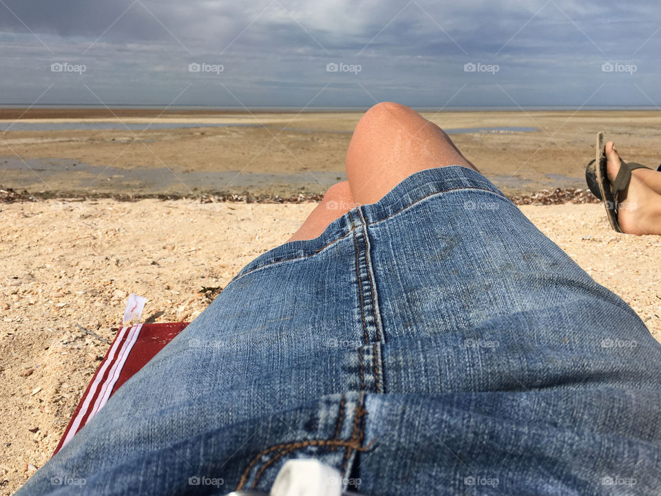 The good life resting on the beach