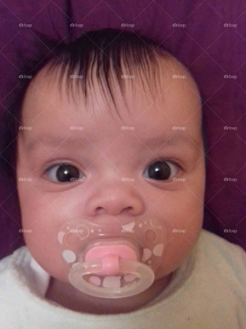 take her pacifier, she is 3 months old