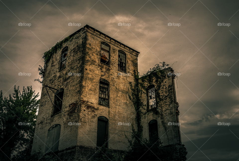 Abandoned spooky building 