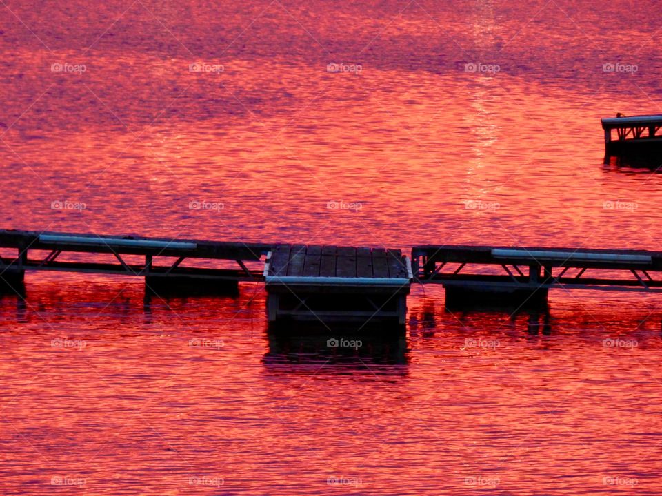 Dock at sunset 