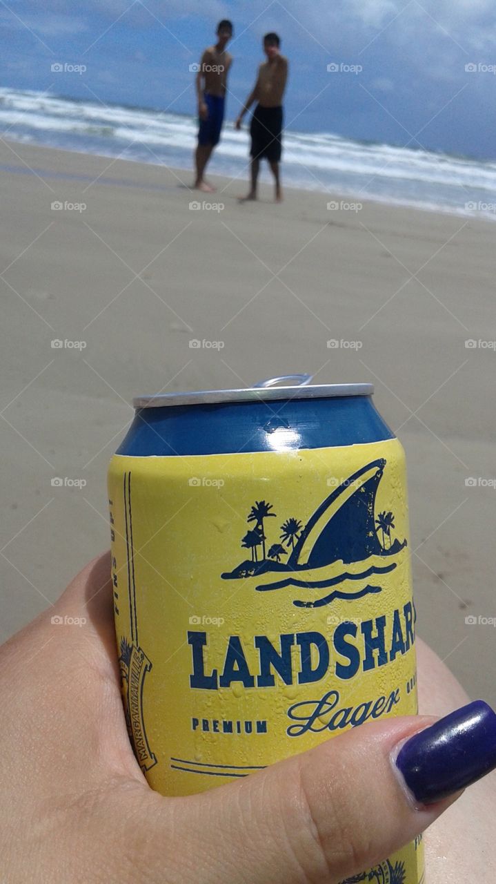 Beer me on the beach 