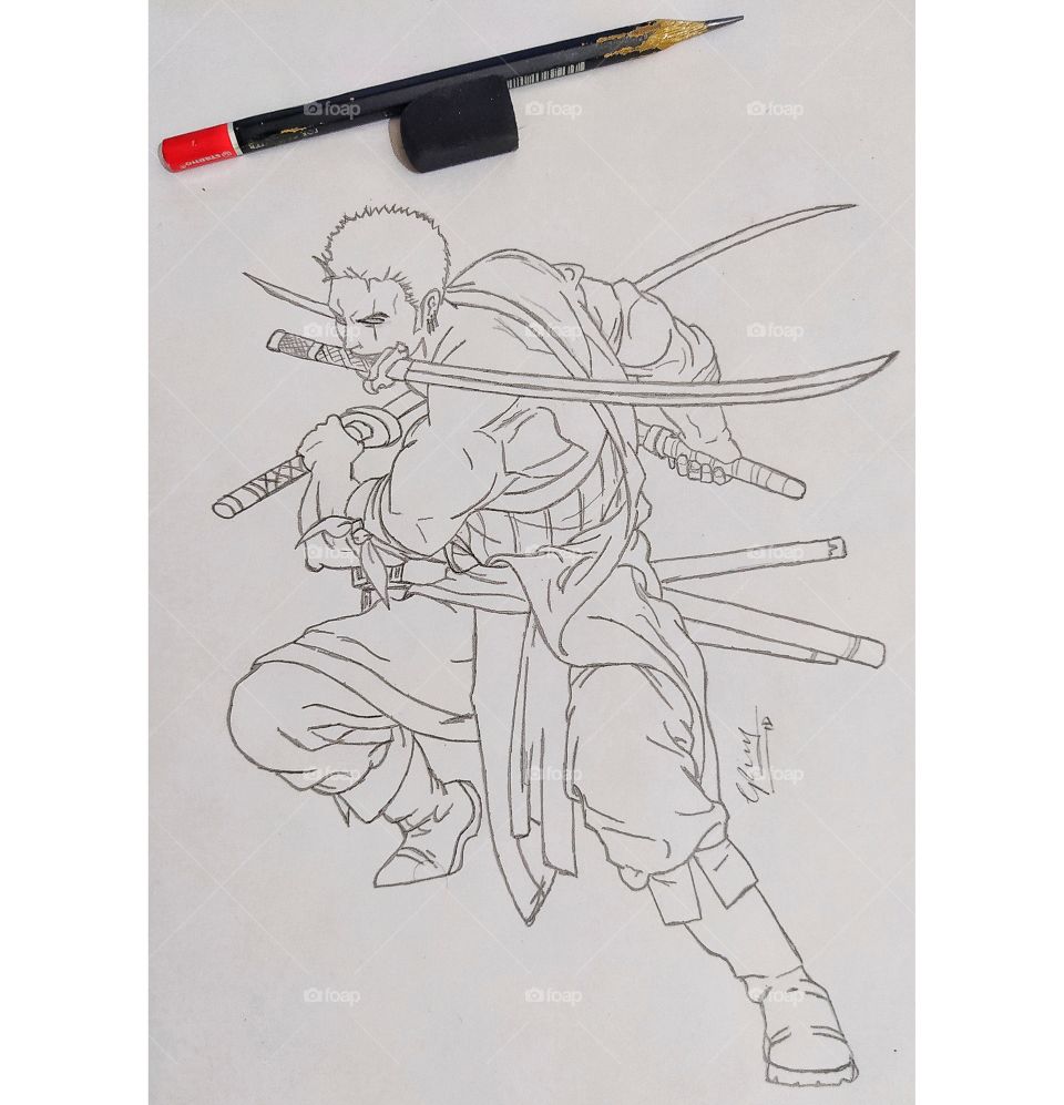 One Piece - Roronoa Zoro (pencils)