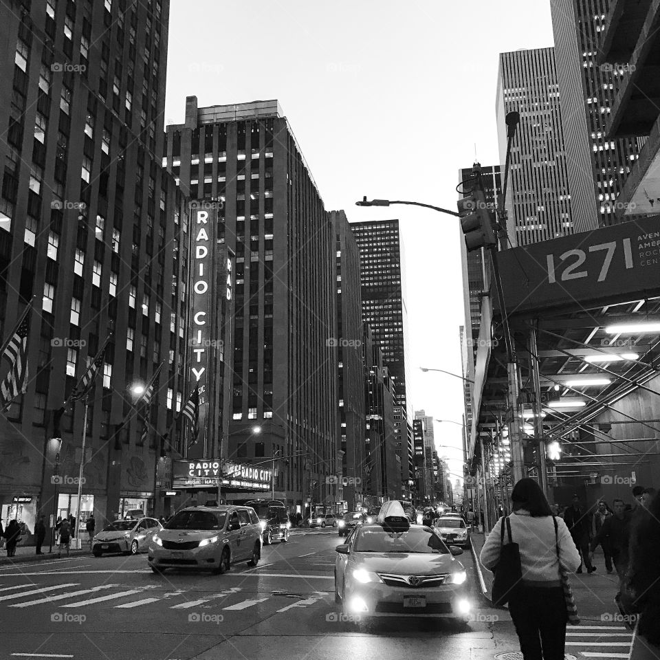 Sixth Avenue in Midtown New York City