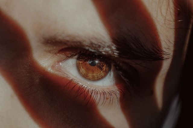 Close up of human eye
