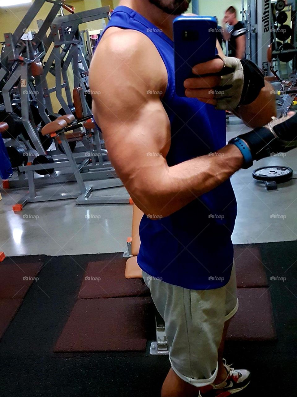 arms day at gym