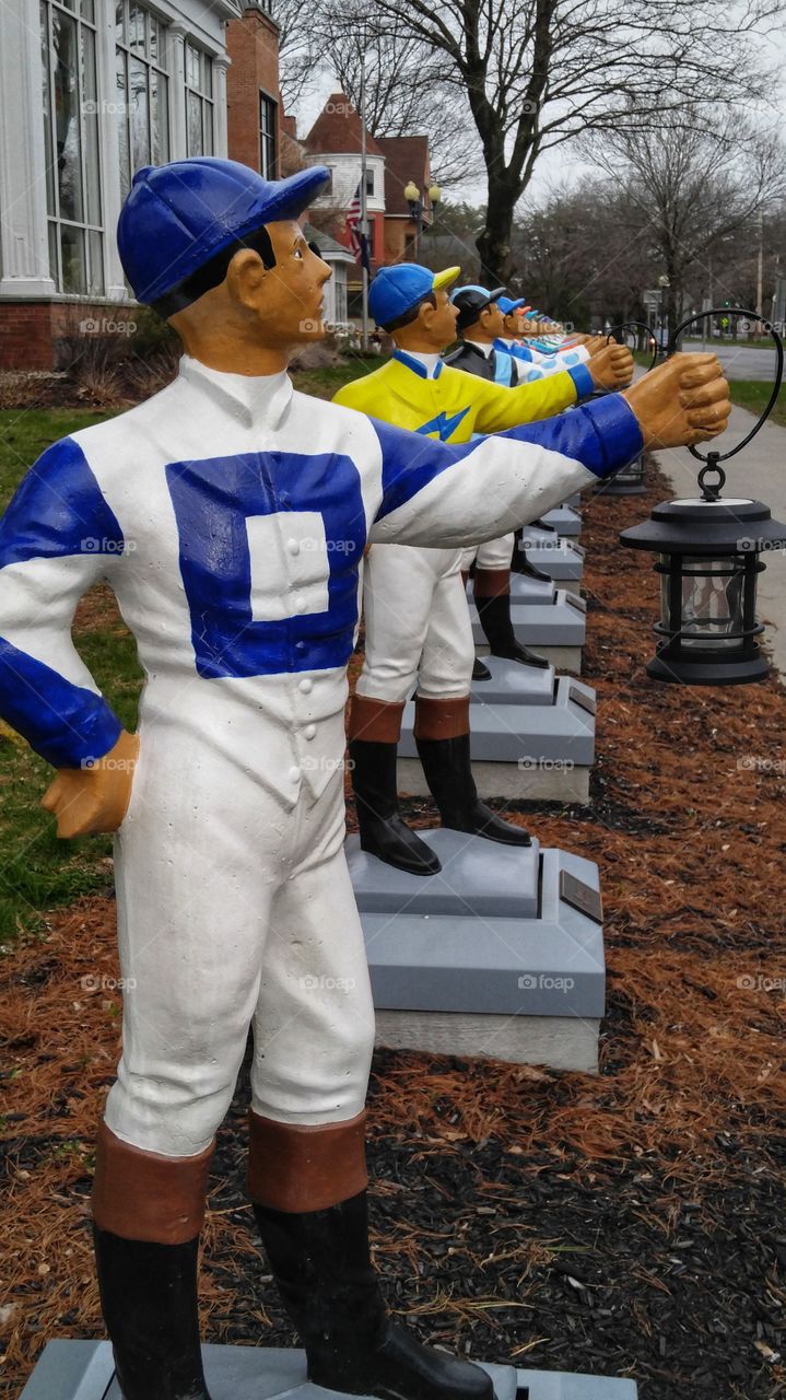 Jockey Statues
