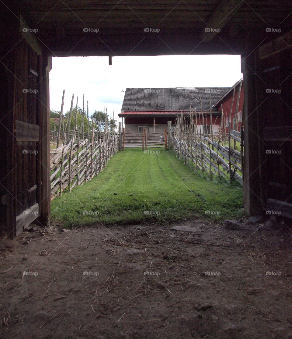 sweden fence farm lada by istvan