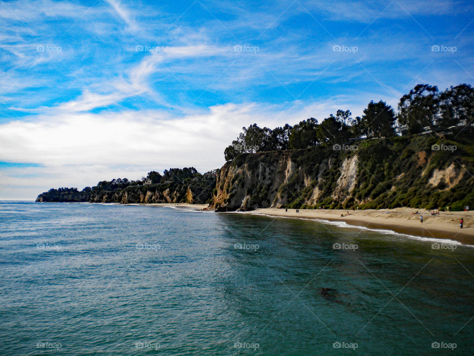 Scenic view of idyllic sea