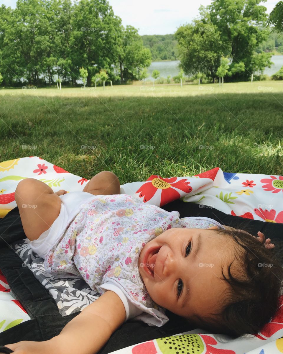 Outdoors baby