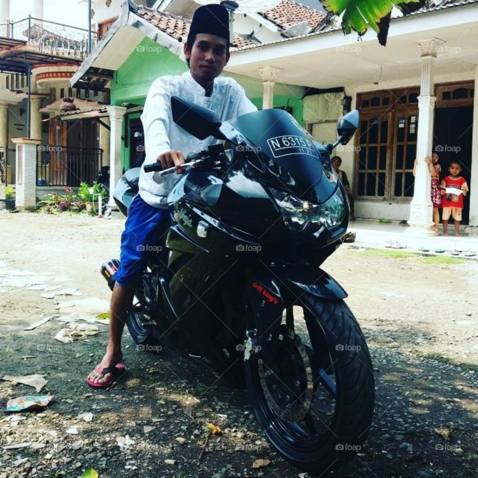 Enjoy with my Motorcycle