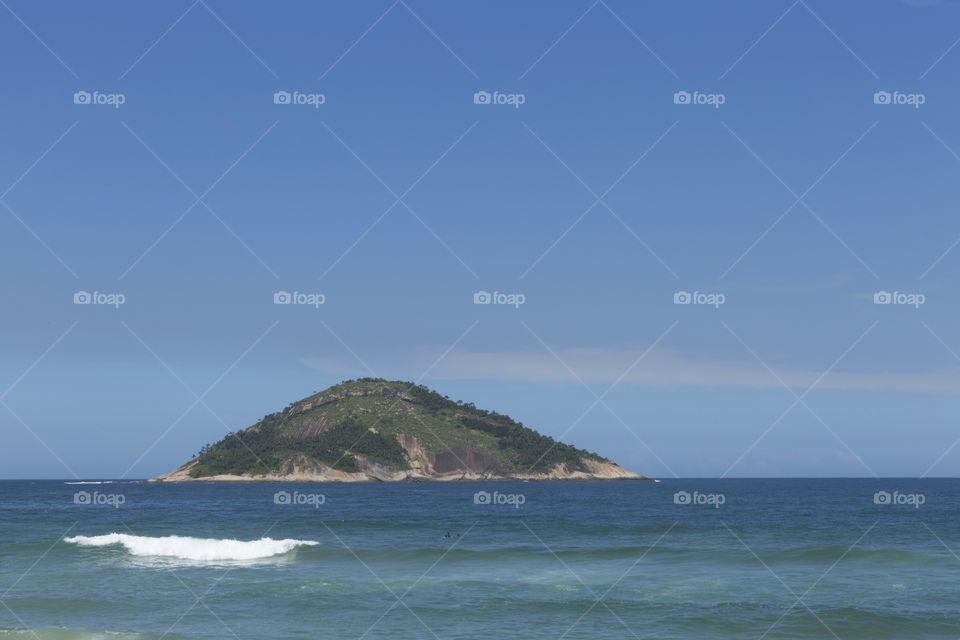 Seascape in Rio de Janeiro Brazil.