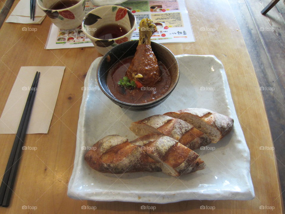 Japanese Curry and Bread