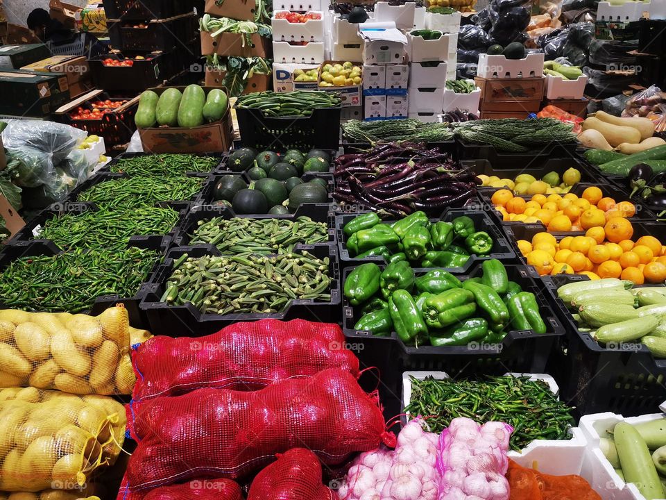 Vegetables How to display vegetables in popular markets