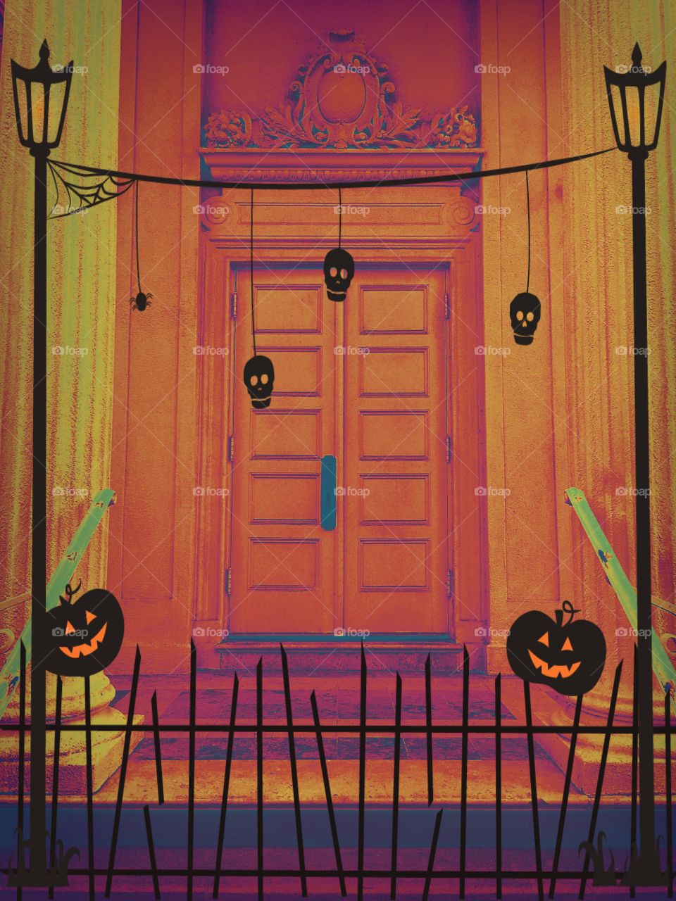 Halloween doors
