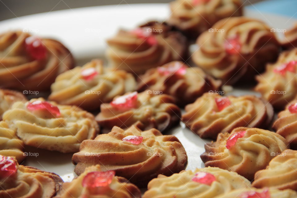 cookies in closeup